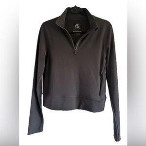 Move Theory Women’s L Black Pullover 1/4 Zip Stretchy Workout Athletic Leisure